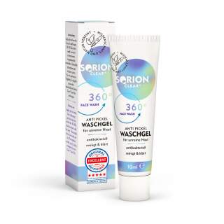 SORION CLEAR® Face Wash - Anti Pickel Waschgel für unreine Haut 10 ml Probe